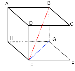 calcul de la longueur du diagonal d'un cube