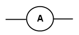 Symbole d'un amperemètre