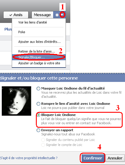 Bloquer un ami sur facebook