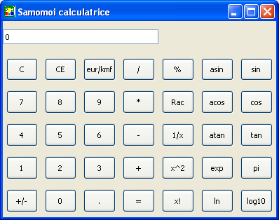 , Calculatrice en c