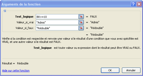 fin de l'assistant de la fonction SI 