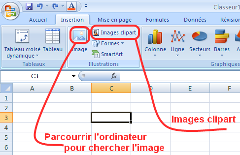 Comment insérer une image dans Excel