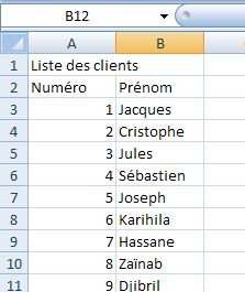 Comment faire un ménu déroulant sous Excel