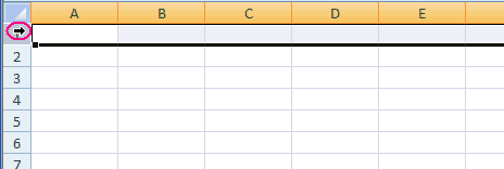 Sélectionner une ligne sous Excel