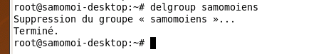 Supprimer un groupe sous Linux